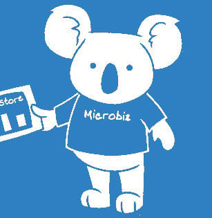 Koala Logo MicroBiz Blue WP