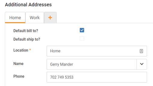 Multiple Customer Addresses