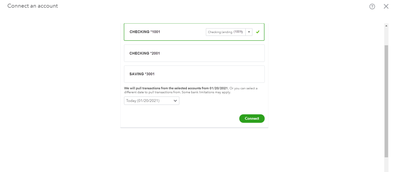 Select Accounts Settings Select Accounts Settings 1