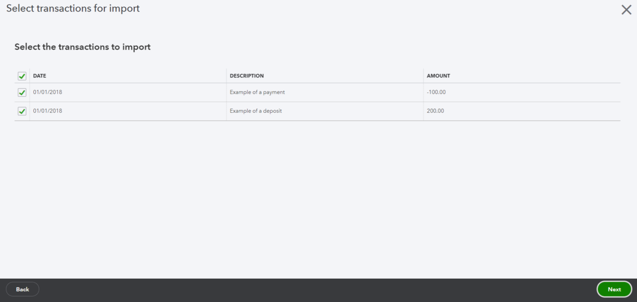 Select Transactions Select Transactions 1