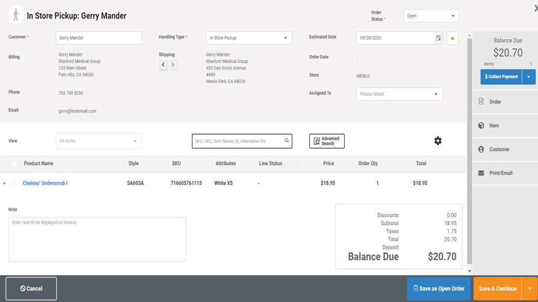Customer Orders MicroBiz 1