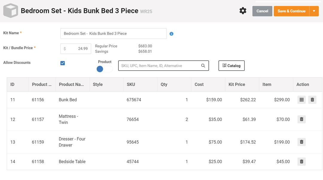 Customer-based special pricing